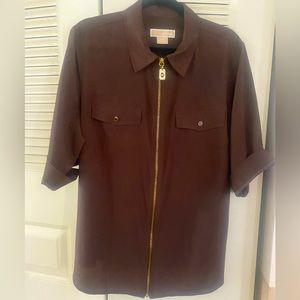 Michael Kors Brown Blouse, Size 2x.